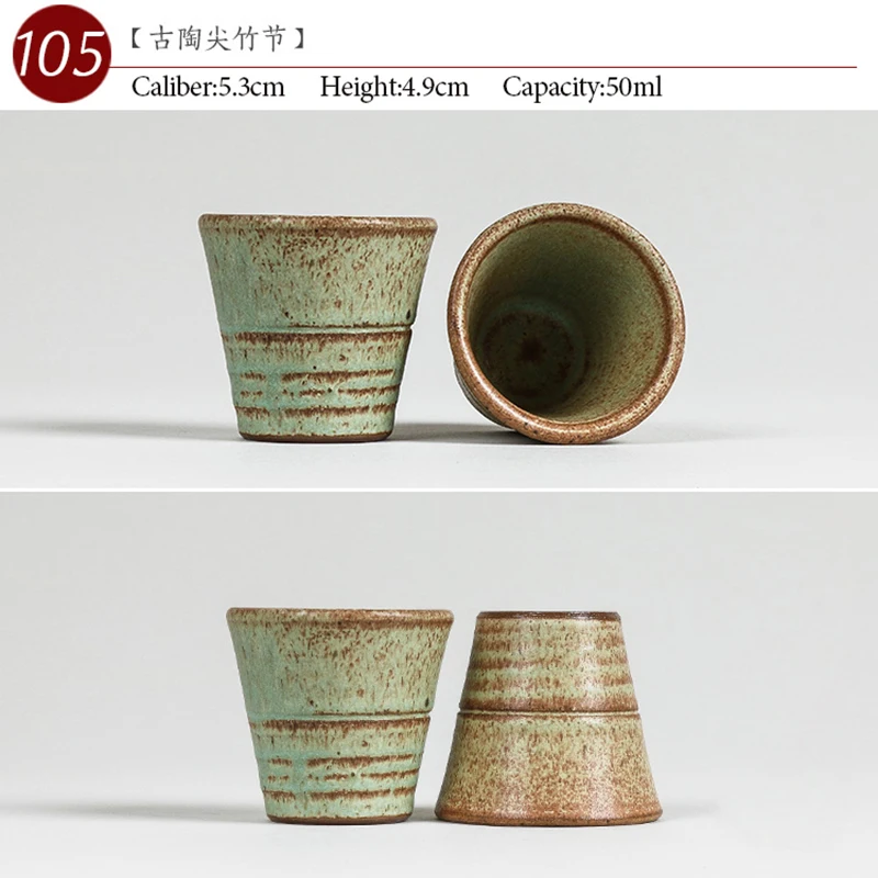 NO.105 Chinese high quality Ceramic tea cup 50ml Kung fu tea set porcelain Japanese Style Handmade painted teacup Small tea bowl