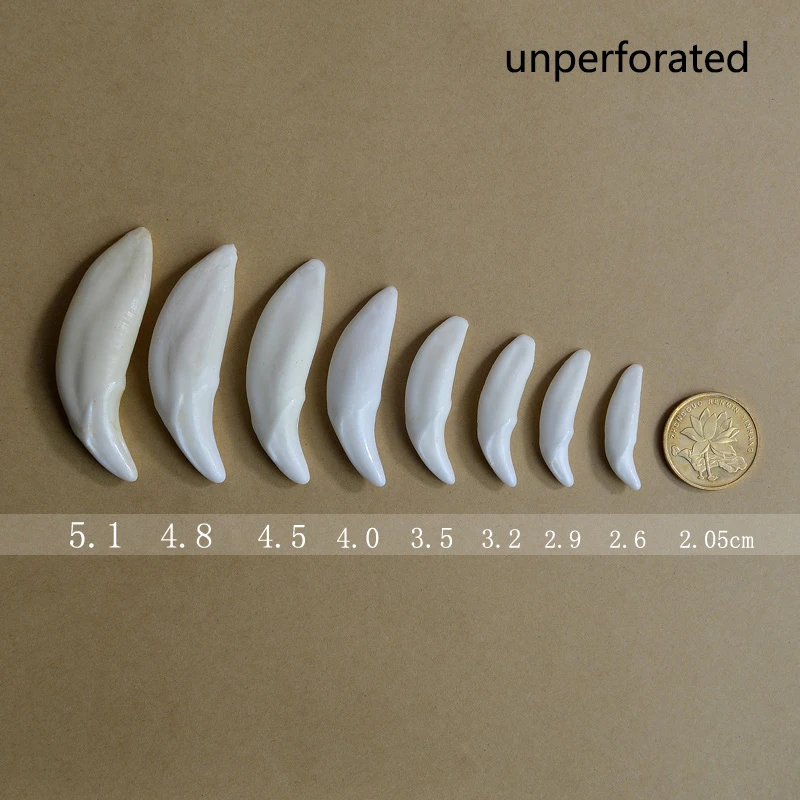 Ecru White Brown More size Tooth Natural Bone Beads Pendant For Jewelry Making Fashion beads Accessories Nonporous tooth