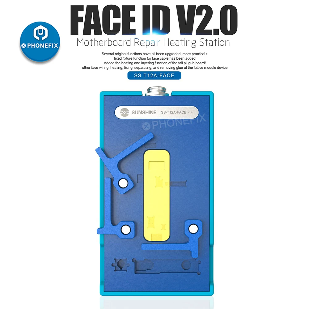 T12A Face ID stazione di riscaldamento + FACE ID V2.0 scanalatura di riscaldamento per iPhone cavo distanza sensore dissaldatura riparazione preriscaldatore scheda madre