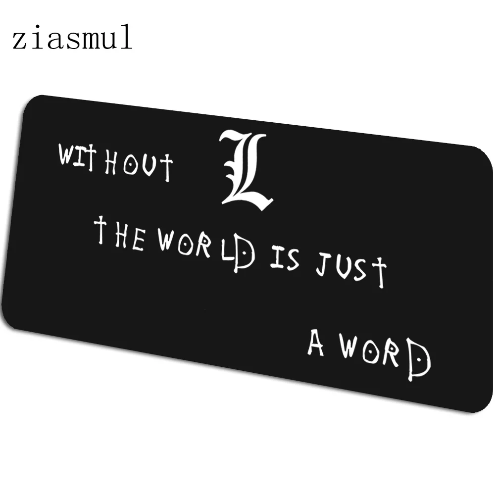 Death Note mats 900x400x4mm Kira gaming mouse pad big keyboard mousepad anime notebook gamer accessories padmouse mat