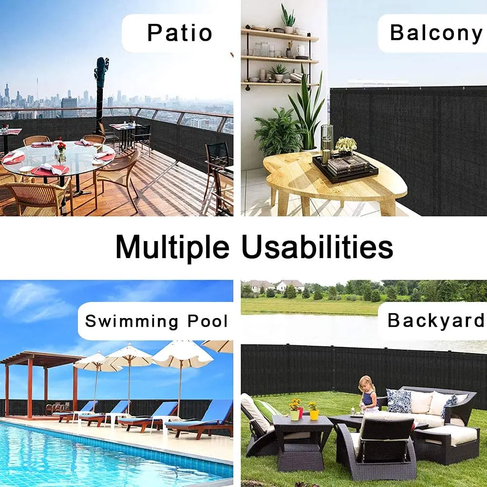 Balcony Shade Net Balcony Privacy Screen Cover UV Protection Weather-Resistant Windscreen For Balcony Outdoor Backyard salon