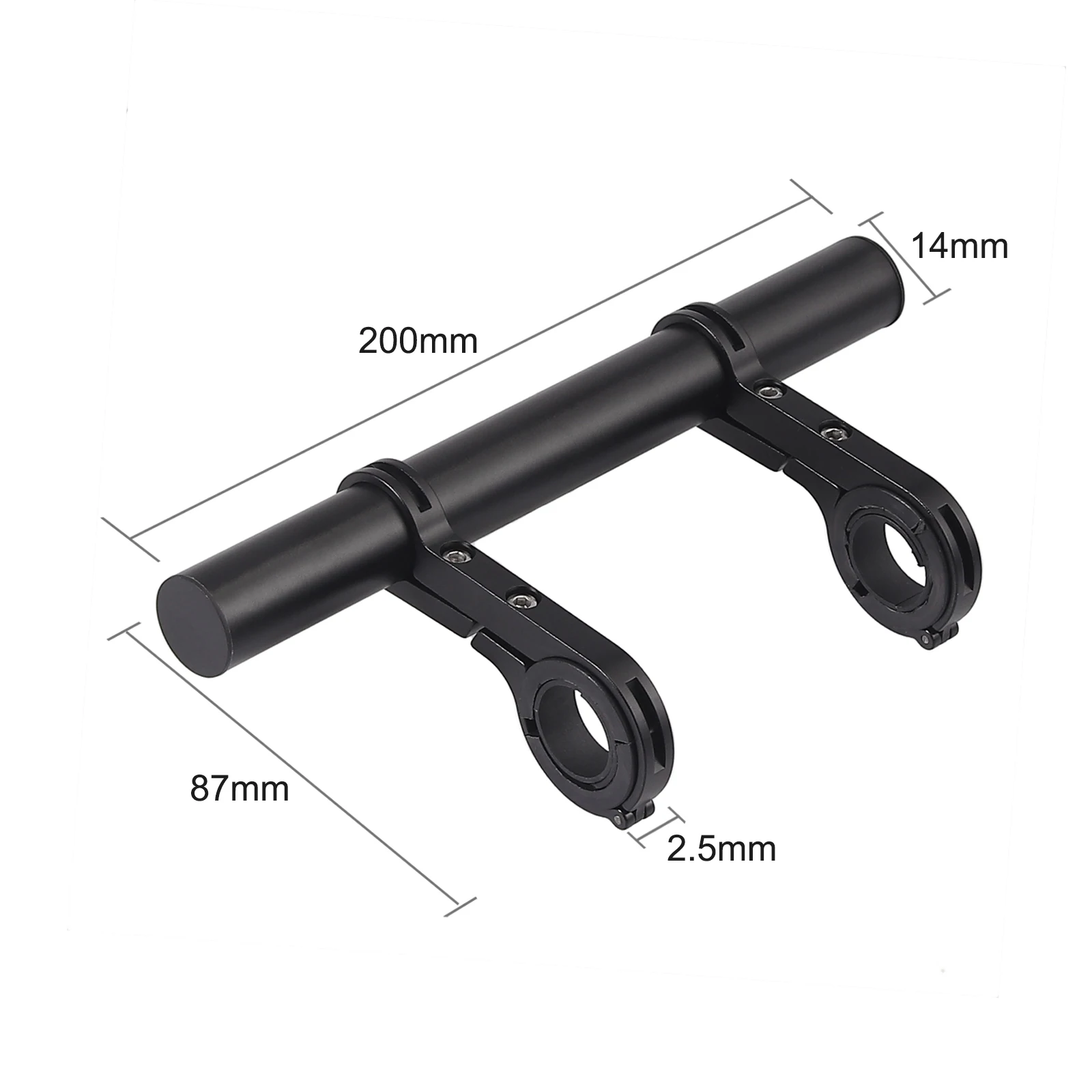 AMTOVL Bicycle Bar Bracket Extender Holder Handlebar Extension Mount Bike Handle For Cycling Headlight Light Lamp speaker Holder