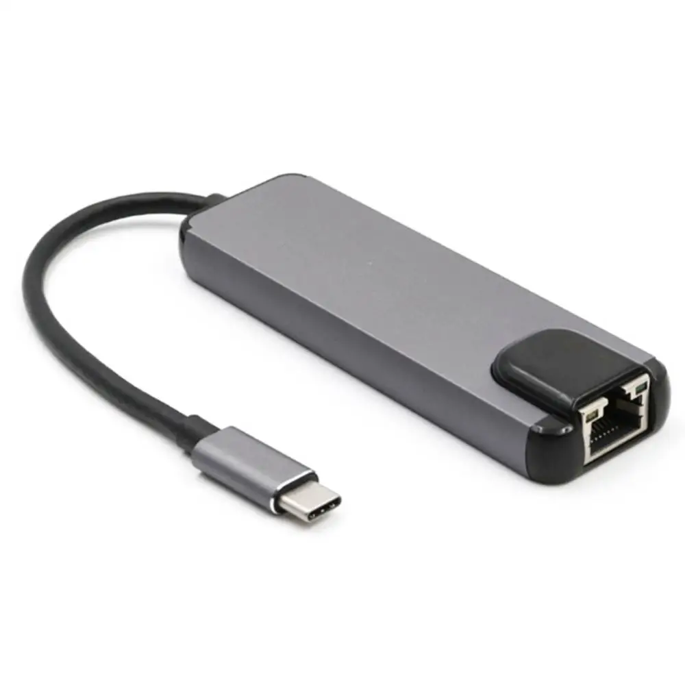 5 в 1, адаптер-конвертер USB 3,0 Type-C на 4K HDMI для MacBook Pro