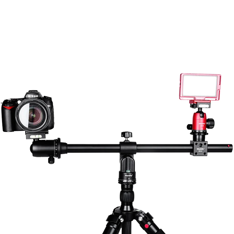 Manbily Horizontal Tripod Extension Rod Boom Arm Vertical Tripods Pole Arm for Macro Photography 10KG/22 lbs Load Capacity