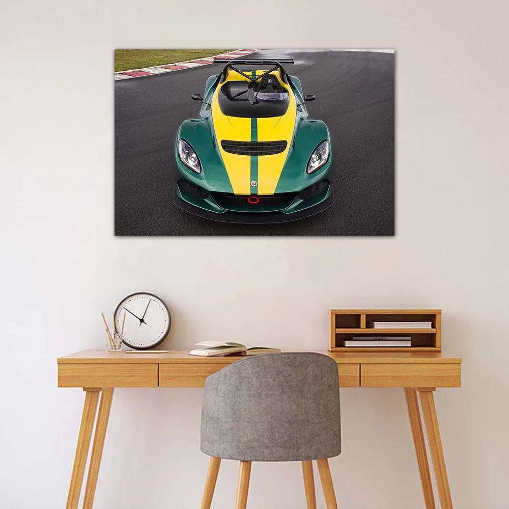 Lotus 3 Eleven Sport Car Poster Wall Art Canvas Cloth Fabric Print Painting Wall Picture for Living Room