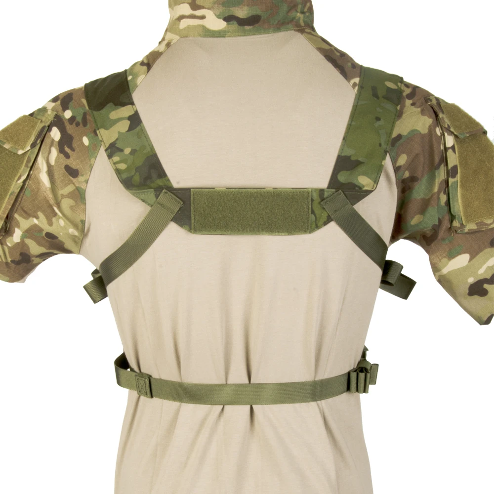 D3 Gilet tattico per petto CRM H Harness M4 5.56 Magazine Insert Flatback Accessori da caccia integrabili Nylon 500D