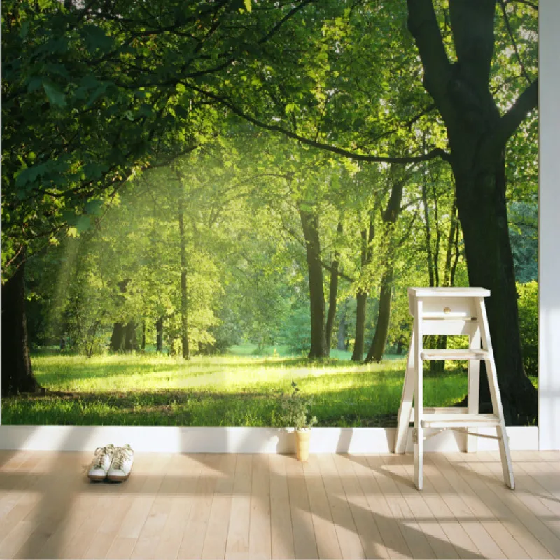 

Custom 3D Forest Garden Photo Wallpapers Nature Landscape Mural Wallpaper for Living Room Bedroom Background Wall Paper Murals