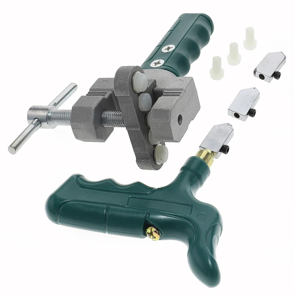 

2 In 1 Professional Glass Cutter High-Strength Handheld Portable Alloy Tile Cutter Hand Tool Construction Tools Ceramic Opener