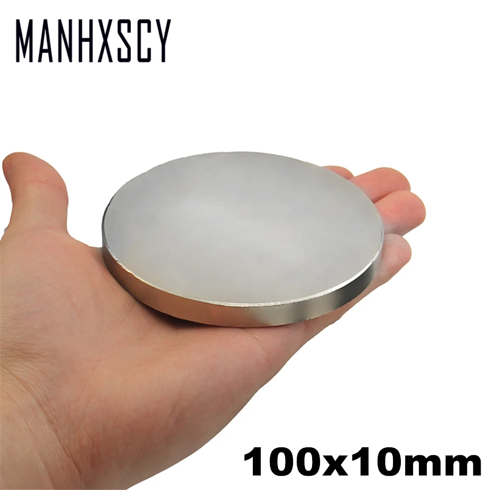 1pcs Neodymium N35 Dia 100mm X 10mm  Strong Magnets Tiny Disc NdFeB Rare Earth For Crafts Models Fridge Sticking magnet 100x10mm