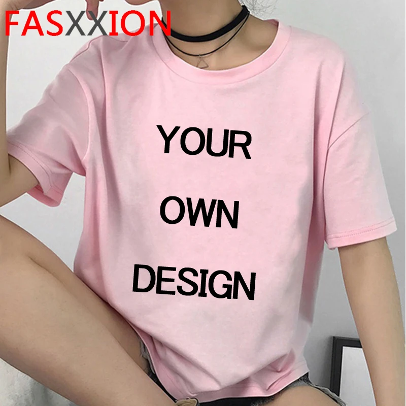 Customized Your Own Design Unisex T Shirt Men Women Custom Your Print Photo Logo T-shirt Couple DIY Graphic Tshirt Male Female