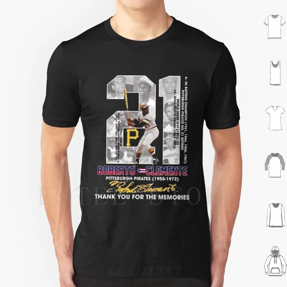 

Футболки Roberto Clemente, мужская хлопковая футболка 6xl, бейсбольная команда