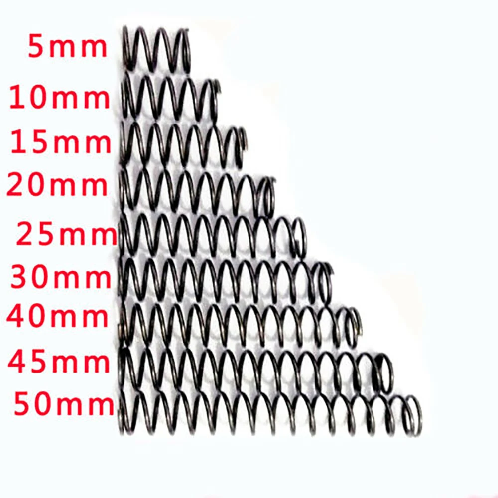 10pcs di Compressione della Molla Filo di Acciaio di Diametro. 0.8 millimetri di Lunghezza 10/15/20/25/30-50mm