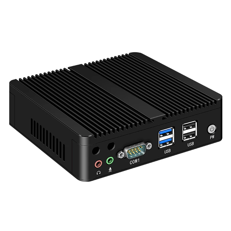 BKHD Fanless Mini PC G30--27-2L-2C VGA HDMI USB 2.0 3.0 Dual LAN RS232เสียง Celeron N2810 N2840 N2930 J1900เดสก์ท็อป pfsense