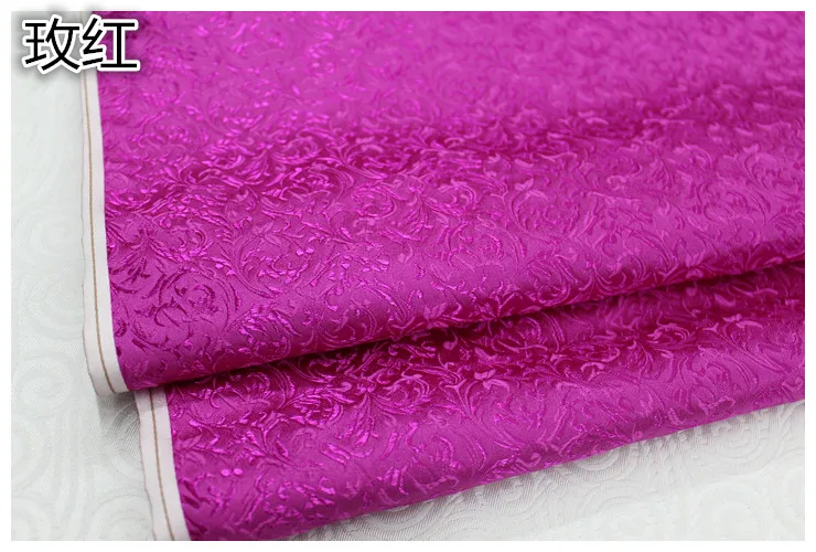 75x50cm floral style damask silk satin brocade jacquard fabric costume upholstery furniture curtain clothing material