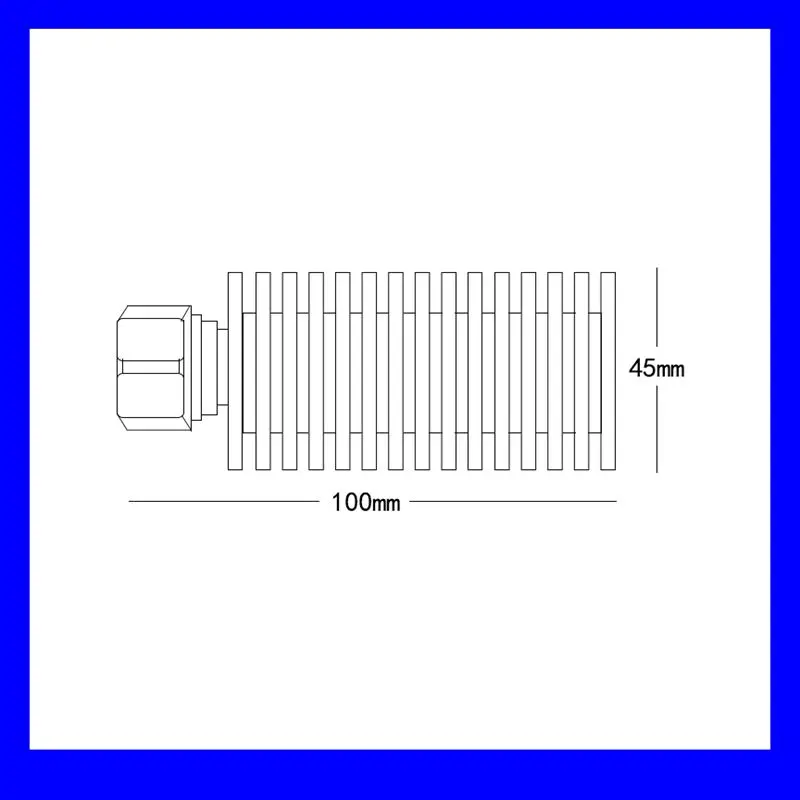 Free shipping  7/16 DIN male plug 30W  40W  DC-3GHz  4GHZ  6GHZ,50 ohm coaxial RF Dummy Load Termination