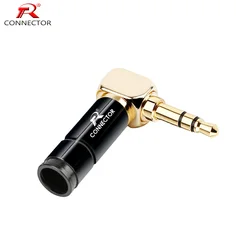 1pc 3.5mm Jack złącze audio wideo L kształt 3 bieguny profesjonalny wtyk audio stereo 3.5mm adapter