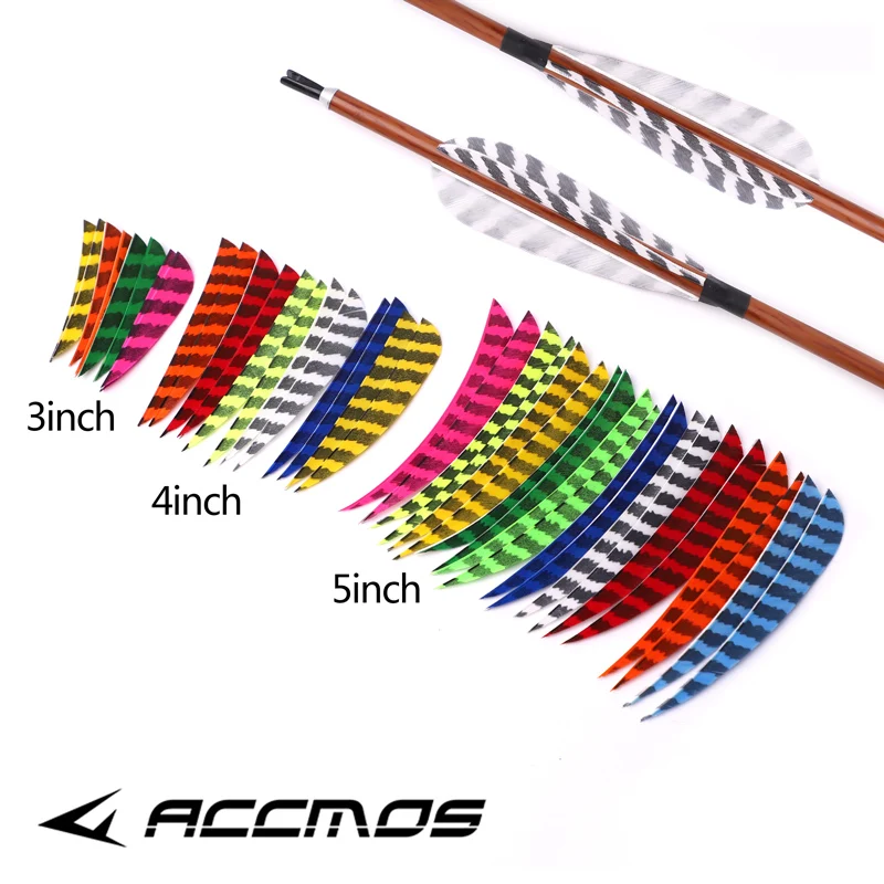 50pcs Arrow Feather 3/4/5inch Real Turkey Archery Feather For DIY Arrow Accessories Hunting ﻿