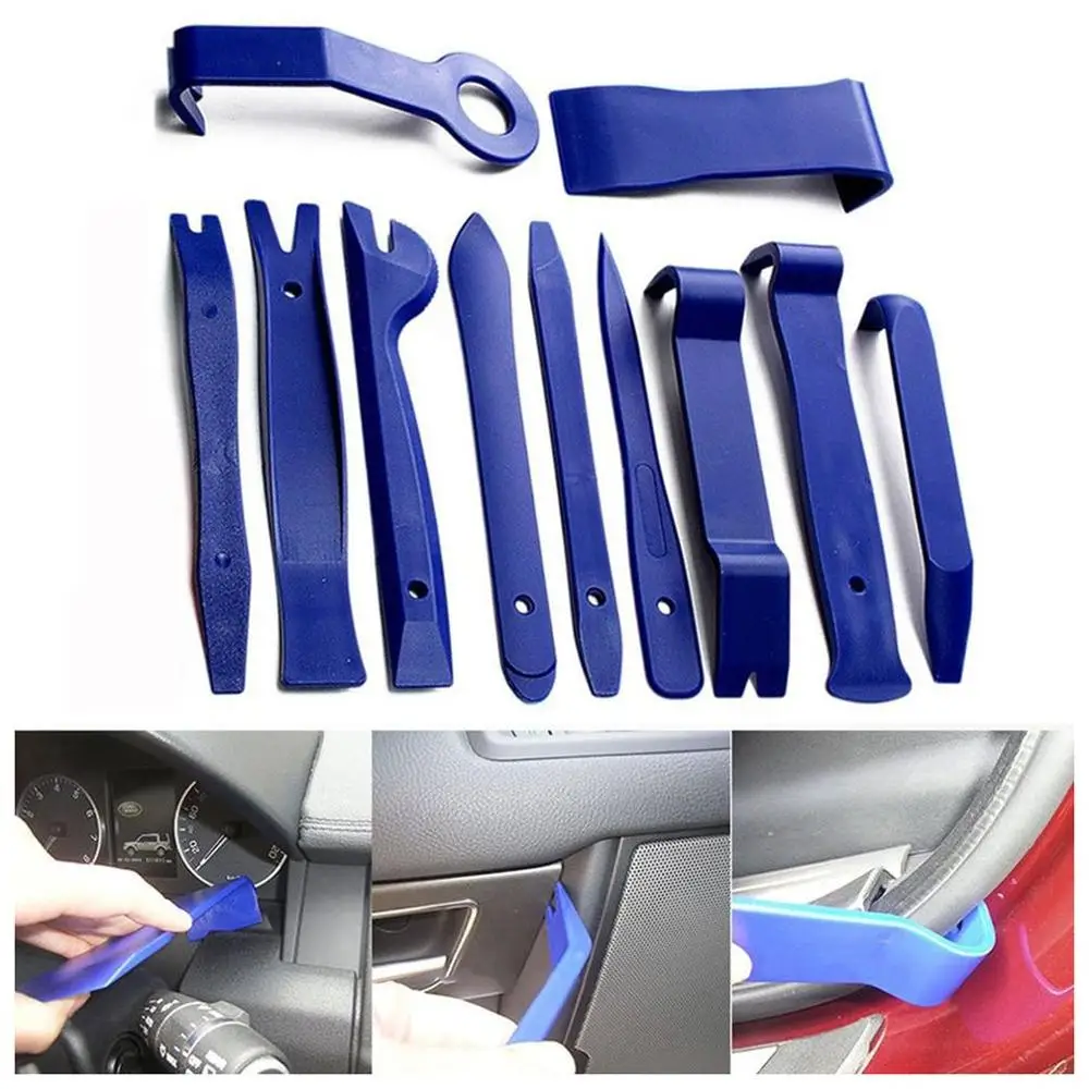 11Pcs/set Trim Removal Tool Car Removal Kits Auto Interior Radio Panel Repair Tool Durable Door Clip Window install Repair set