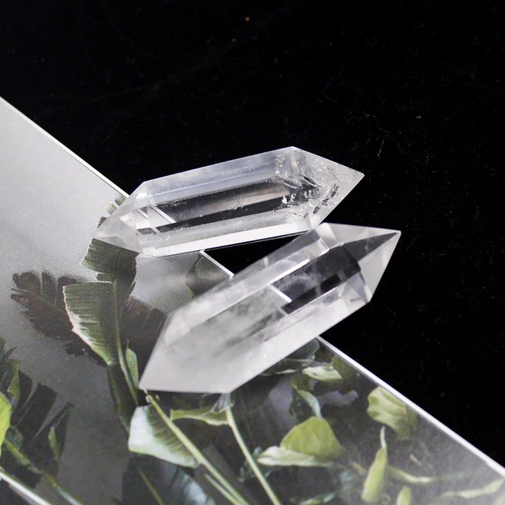 Runyangshi Natural White Crystal 40-60MM 100% Quartz Crystal Stone clear quartz Point Healing Hexagonal Wand Treatment Stone