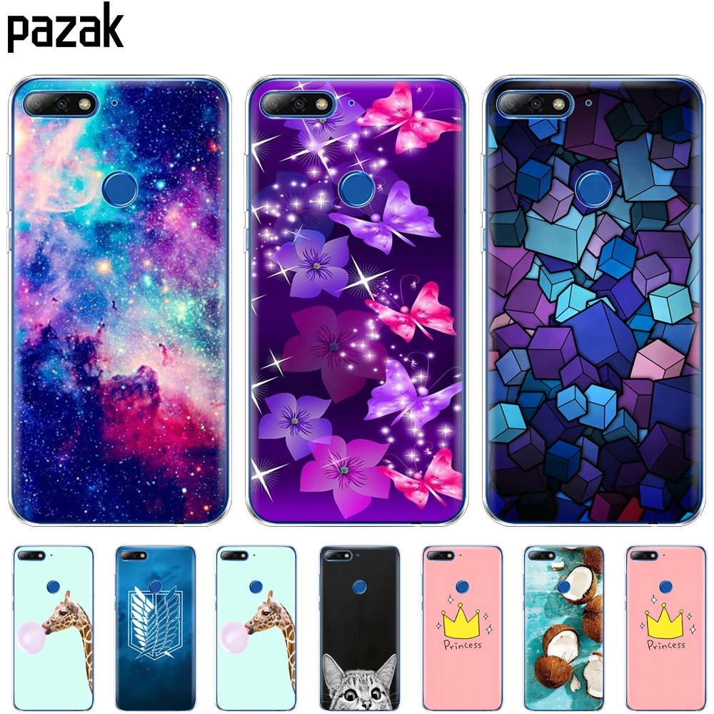 silicone case for huawei Nova 2 2s plus 2 lite soft tpu phone case back cover protective printing transparent clear clouds coque