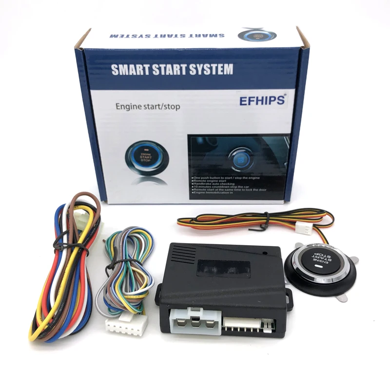 Easy to install push button start stop engine system  remote start system for car alarms