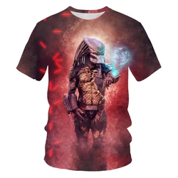 2021 Hot sell science Alien series Men's T-shirt 3D print cool casual Fashion short sleeve top breathable Tshirt