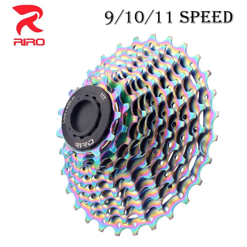 RIRO 11v 10v 9v Cassette Road Bike Freewheel 10 11 9 Speed Sprocket Bicycle Ratchet Cycling HG Free Wheel 11-28T Cassette