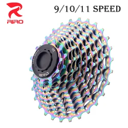 RIRO 11v 10v 9v Cassette Road Bike Freewheel 10 11 9 Speed Sprocket Bicycle Ratchet Cycling HG Free Wheel 11-28T Cassette