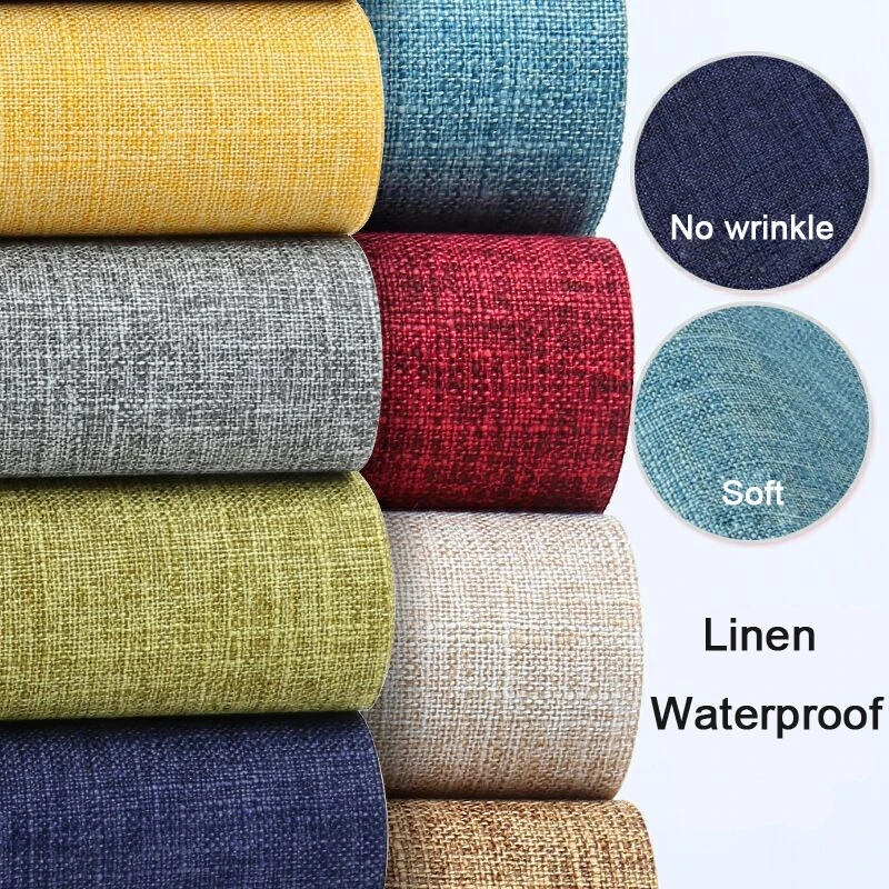 Waterproof Linen Table Runner Natural Imitated Linen Table Cloth For Wedding Party Restaurant Table Decor TV Cabinet Decorations