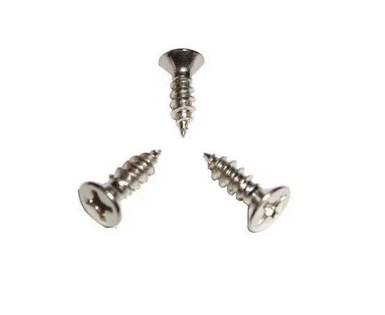 

Wkooa M2.3x12 Silver Miniature Screw Phillips Flat Head Self Tapping Screws