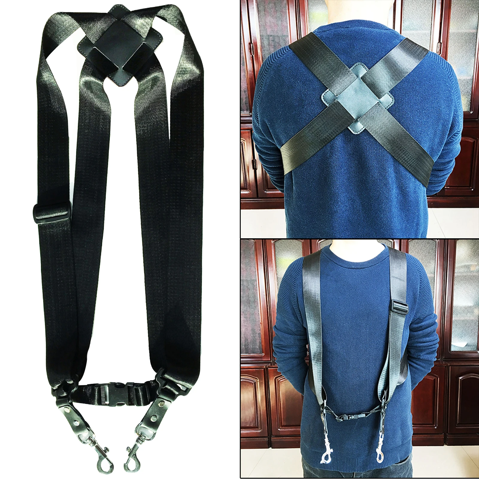 Adjustable Shoulder Strap African Hand Drum Snare Drum Percussion Belt Waist Strap Non-slip Widened Instruments Accessories