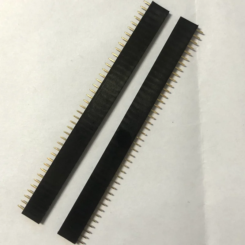 10pcs 40 Pin 1x40 Single Row Male And Female 2.54 Breakable Pin Header Connector Strip For Arduino Black