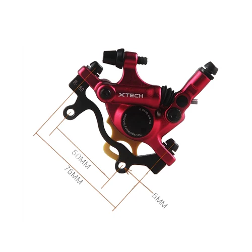 Imagen 2 del producto Juego de frenos hidráulicos ZOOM HB100 MTB, frenos de disco de pinza de bicicleta para bicicleta de montaña, pistón de pinza de empuje para ciclismo con Rotor de 160mm