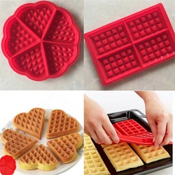 Waffle Makers for Kids Silicone Cake Mould Waffle Mould Silicone Bakeware Set Nonstick Silicone Baking Mold Set