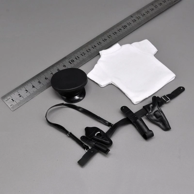 ZYTOYS For Sale 1/6th HK Police Mini Toys Model Hat T-shirt Waist Belt Armed For Mostly 12 inch Doll Soldier Scene Component DIY