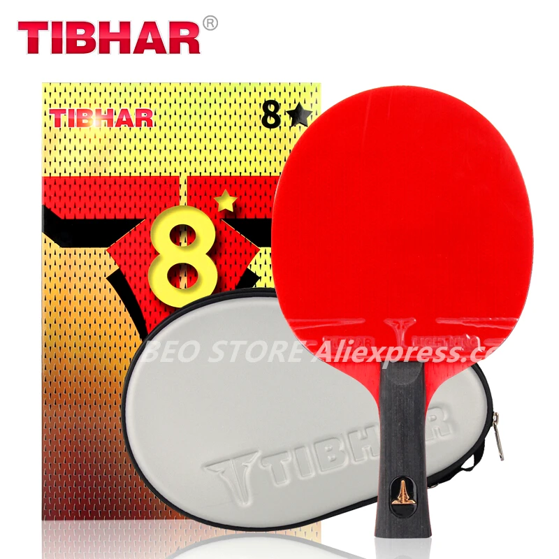 TIBHAR Tischtennisschläger, 6/7/8/9 Sterne, klebrige Gummi-Pickel, professionell, hochwertig, Original TIBHAR Schläger, Tischtennisschläger – Detail 12