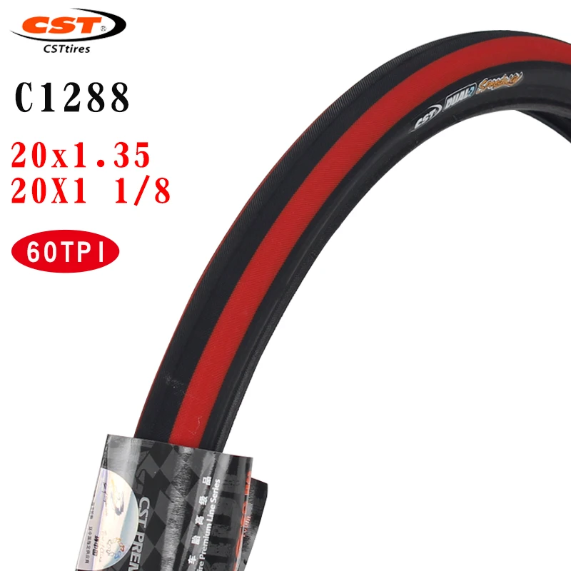 CST Bicycle tires 20inch Color tire C1288 20*1.35 Bicycle accessories 451 20x1 1/8 small wheel diameter folding bicycle tire