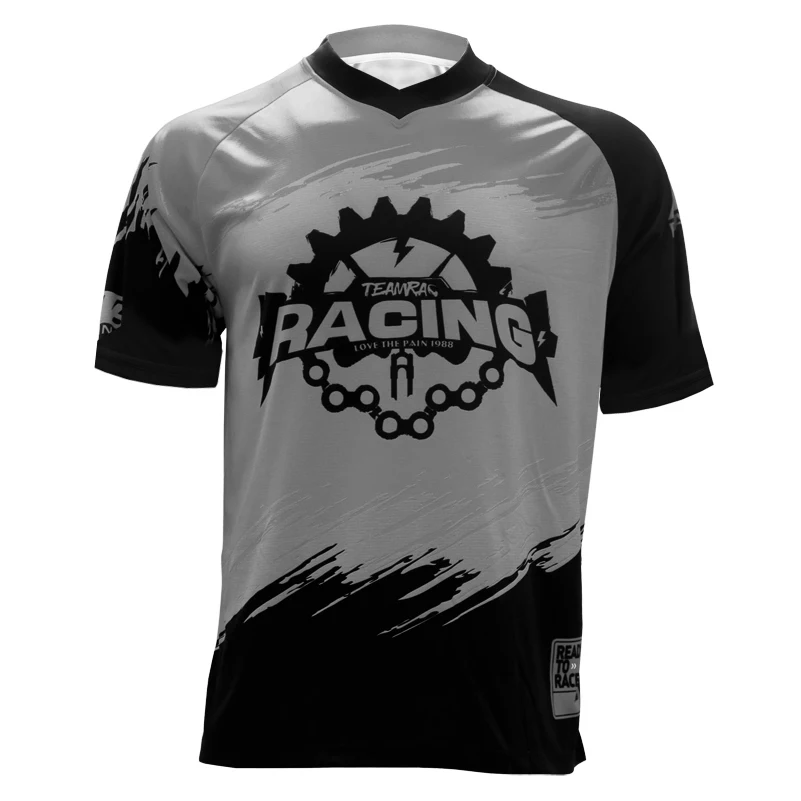 MTB Explosion bicycle downhill jersey Motorcycle Jersey loco motive shirt Fitness breathable competitive race short sleeve T