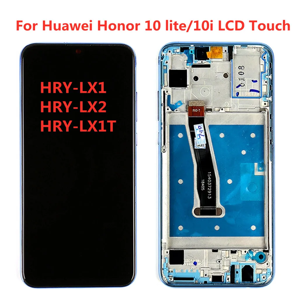 

test Lcd For Huawei Honor 10 Lite Display Touch Screen wite Frame Wholesale Screen Display For honor 10i Lcd HRY-LX1 HRY-LX2