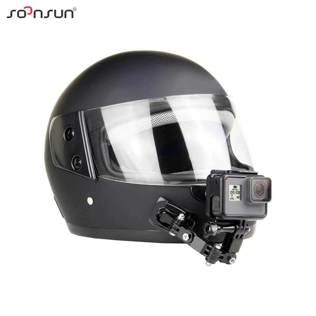 go pro hero 6 for motorcycle helmet Chin Mount Nolan N100-6 hook mount Surewo Motorcycle Helmet Chin Strap