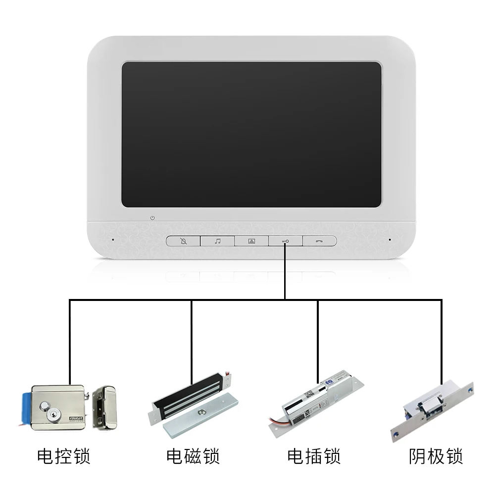 7 Inch TFT Display Wired Intercom Video Door Phone XSL- V70M-M4