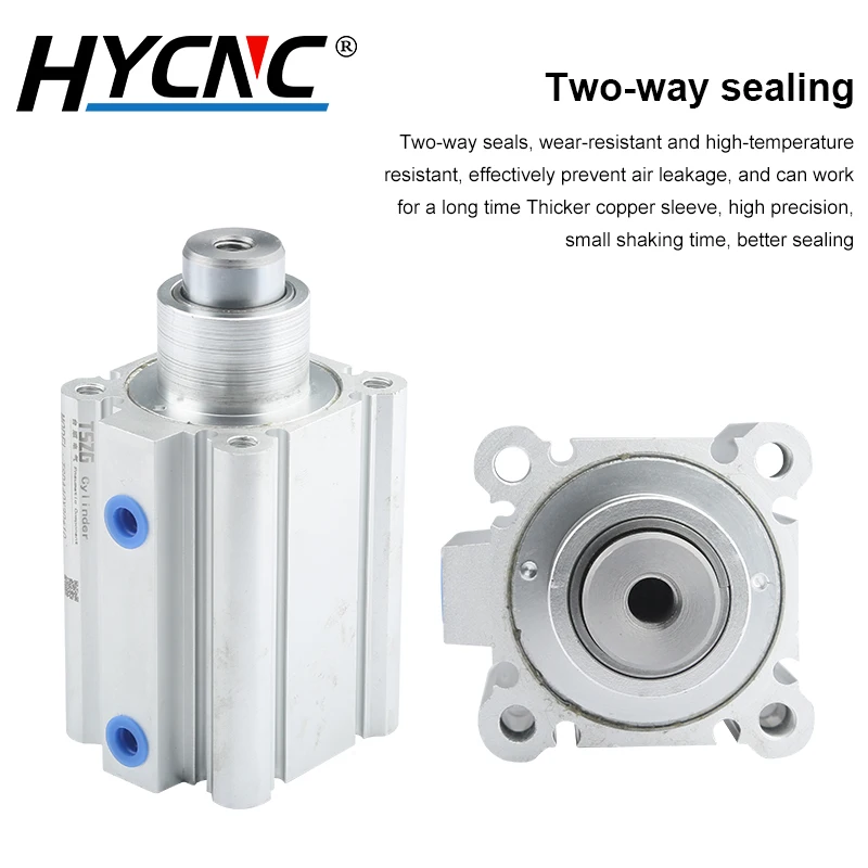 1pcs Pneumatic Thin Positioning Cylinder 3mm To 45mm Stroke Aluminum Alloy Telescopic Cylinder Pneumatic Components
