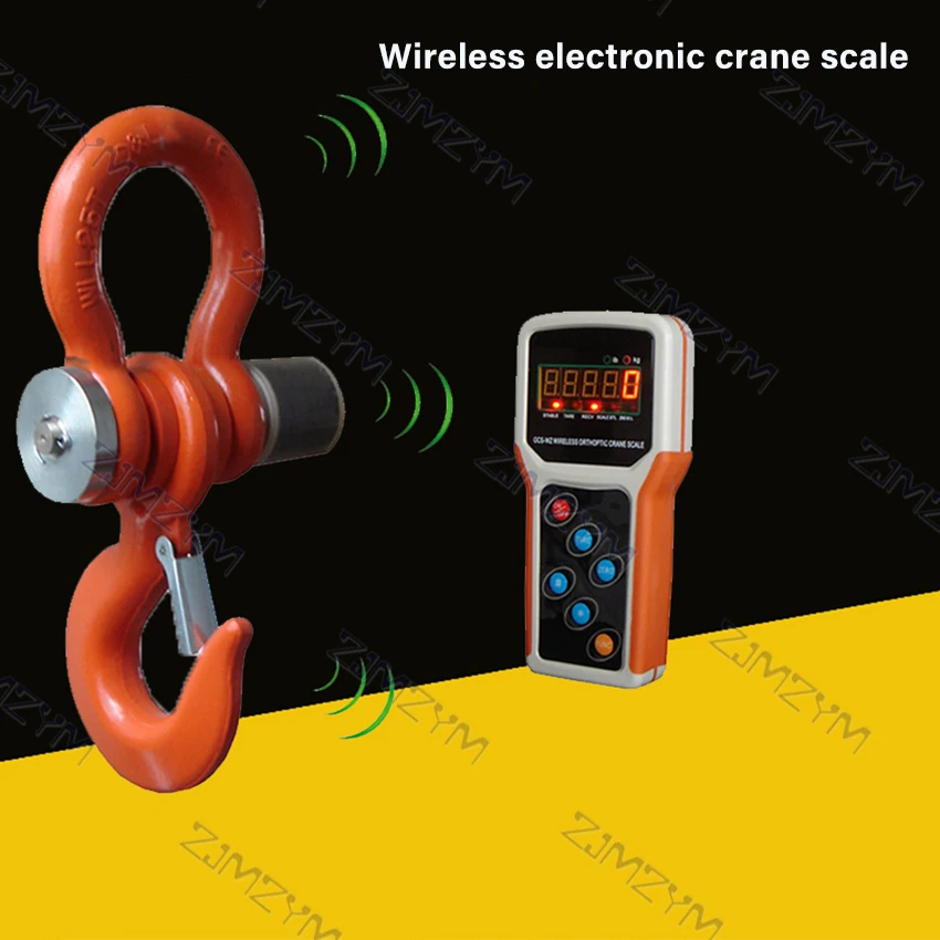 High-Precision Wireless Digital Crane Scale 10T Hanging Scale Electronic Handheld Meter Weighing Scale Convenient Hook Scale