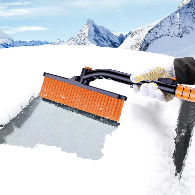 

2021 Detachable Car Snow Brush Portable Multifunctional Telescopic Snow Shovel Practical Car Snow Removal Tools