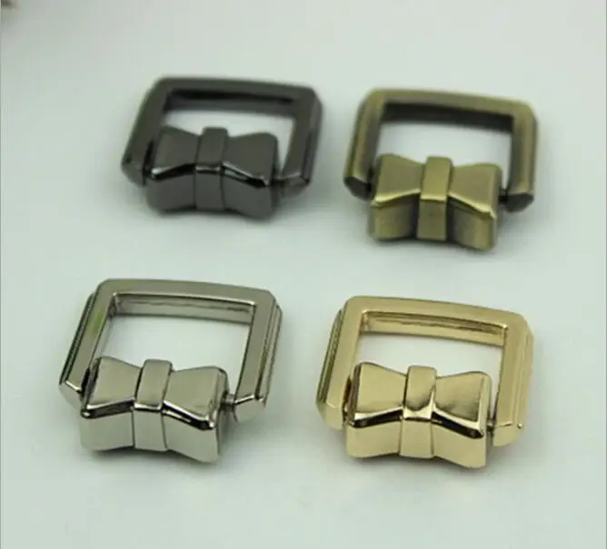 

(10 pcs/lot) luggage handbag hardware accessories bow strap chain link bag hook belt buckle