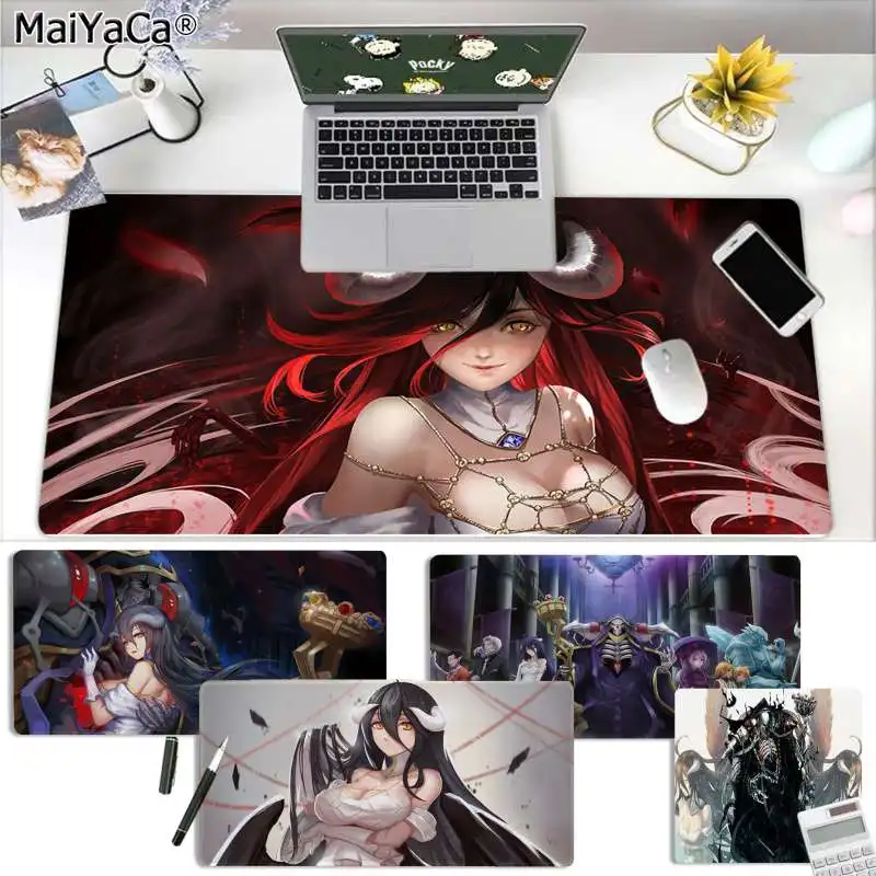 

MaiYaCa Anime Overlord Characters Albedo Nazarick Unique Desktop Pad Game Mousepad Free Shipping Large Mouse Pad Keyboards Mat