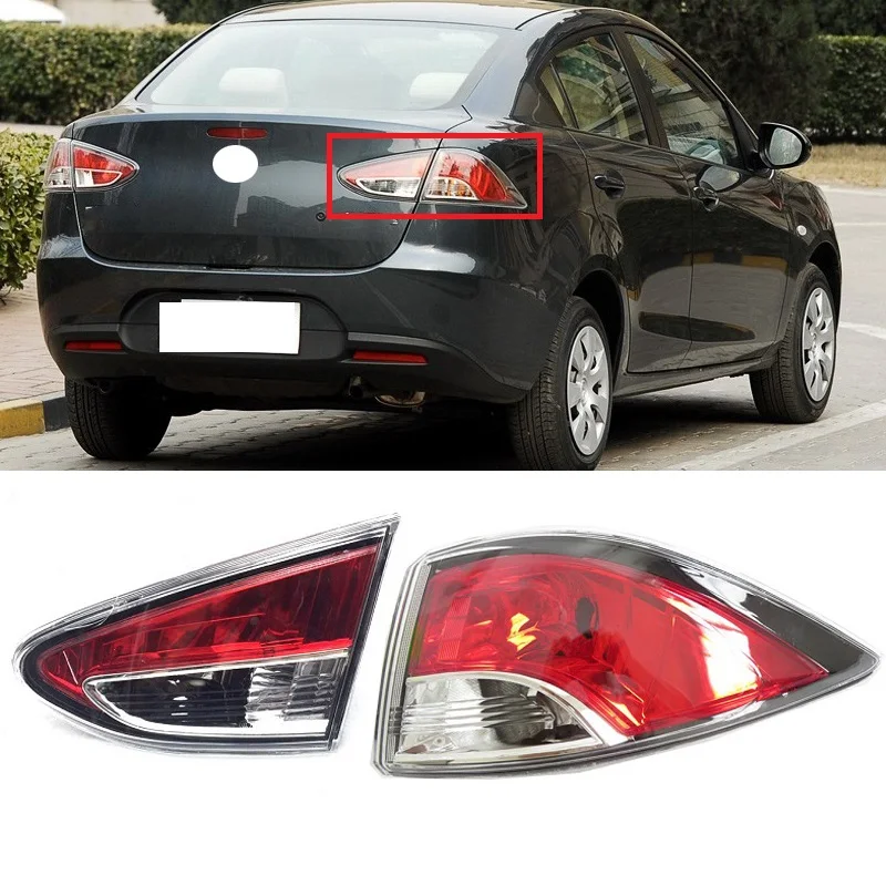 

Roavia Outer Rear Tail light lamp For MAZDA 2 Sedan 2008-2011 Rear Brake Light Taillight Tail lamp head Lamp head light
