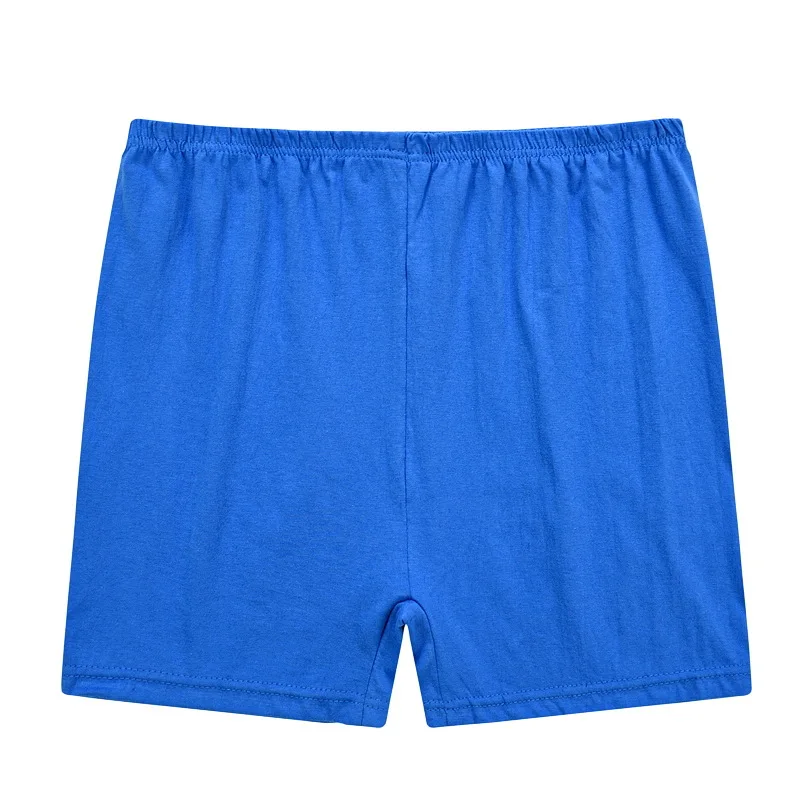 Boxers de algodão monocromático respirável masculino, cuecas domésticas, shorts boxer macios, calcinha masculina solta para o papai