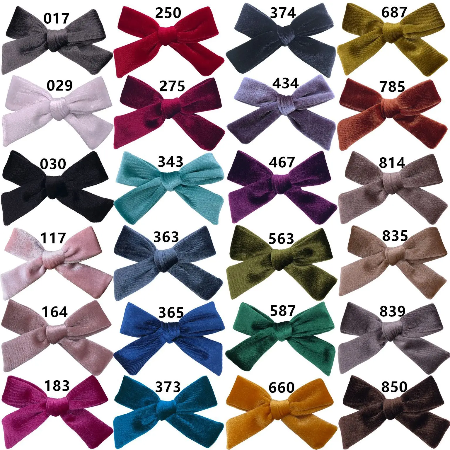 Bulk 150pc/lot New 3.6 inch Velvet Bow With Clip Buotique Girls Velvet Bows Hairpins Hairgrips Party Hair Accessories