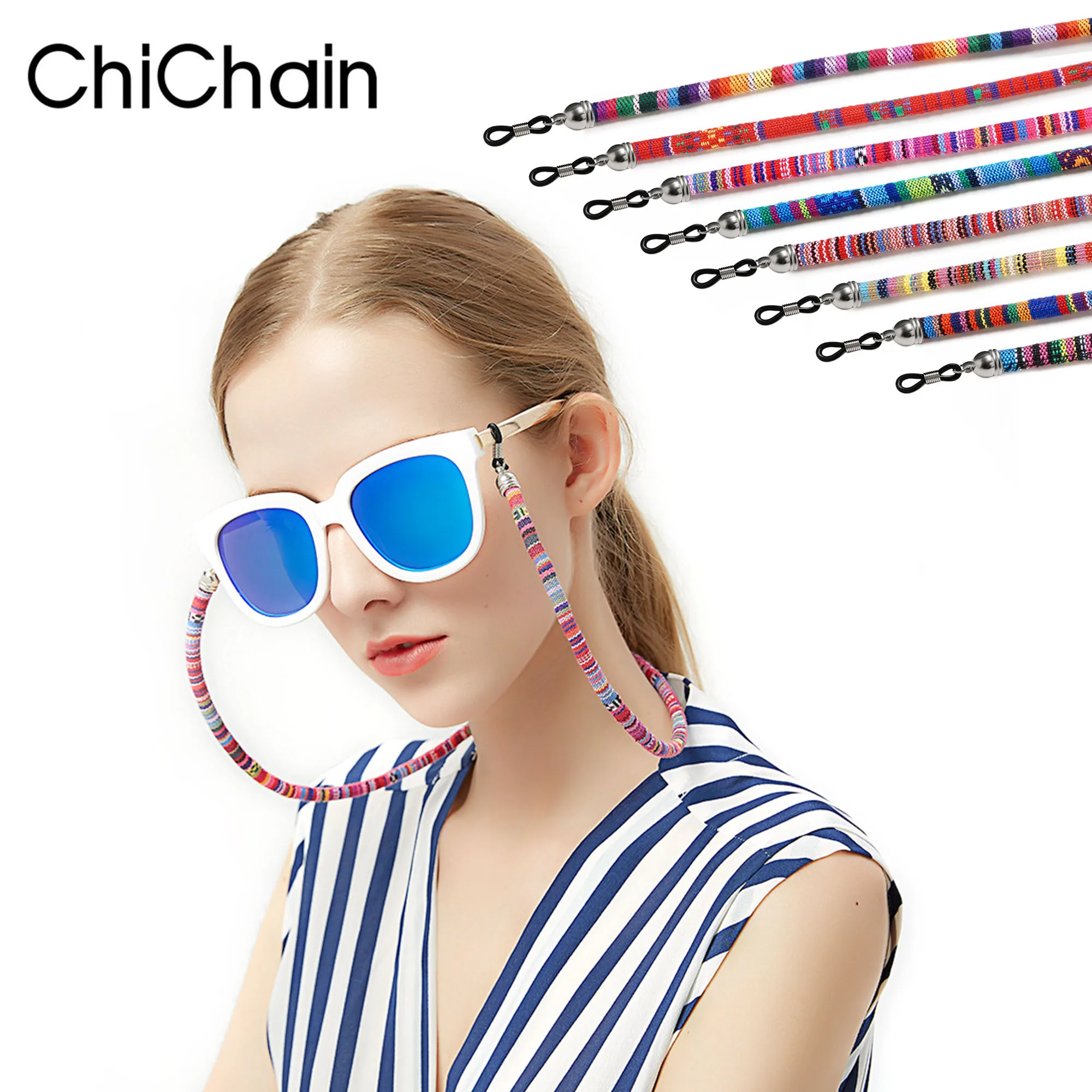 Brillendruck, dicke Seile, 6 mm Durchmesser, Sonnenbrillen-Lanyard am Hals, Brillenbandhalter, Brillenzubehör